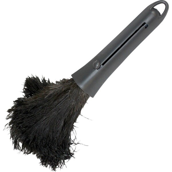 Genuine Joe Retractable Feather Duster - Plastic Handle, 12PK GJO90218CT - main