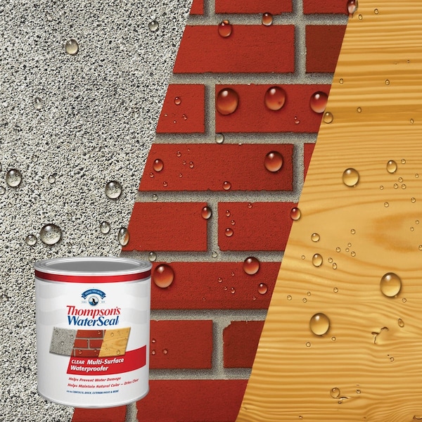 Thompsons Waterseal Clear VOC MultiSurface Waterproofing Sealer 1 Qt. TH.024104-14 - main