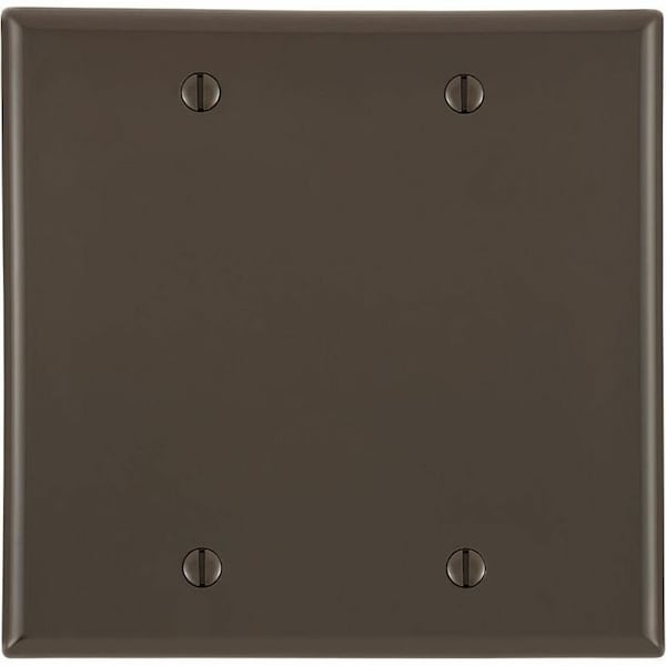 Leviton Wallplates 2 Gang Blank Wlplt Brown 80725 - main