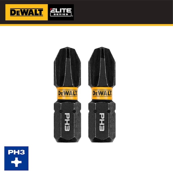Dewalt DEWALT ELITE 1" PH #3 IR BITS 2-CT DWAF1PH3IR2 - main