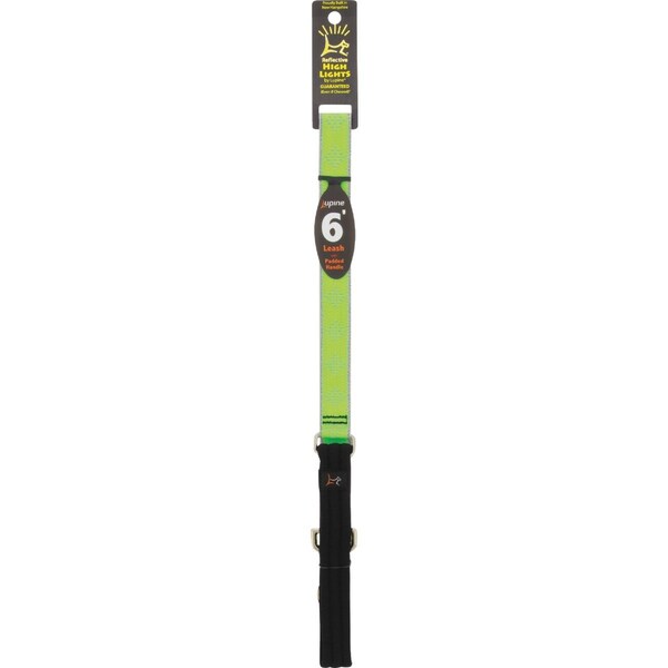 Lupine 1'' x 6 Ft. Reflective Green-Diamond Dog Leash 48159 - main