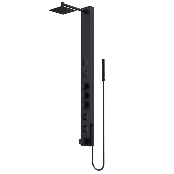 Vigo 58 in. H x 5 in. W 4-Jet Shower Panel System with Square Rainhead, Tub Filler and Hand Shower Wand VG08023MB - main