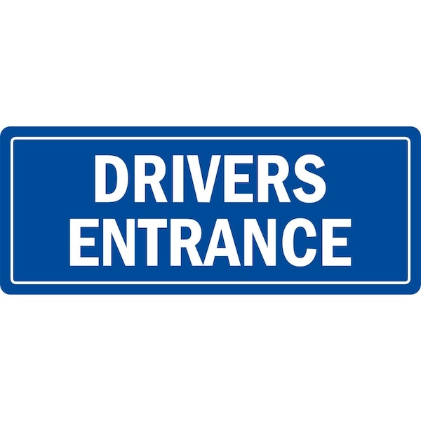 Lyle Drivers Entrance, 10x4, Non-Reflective, Blue G-1487-ND_10x4 - main