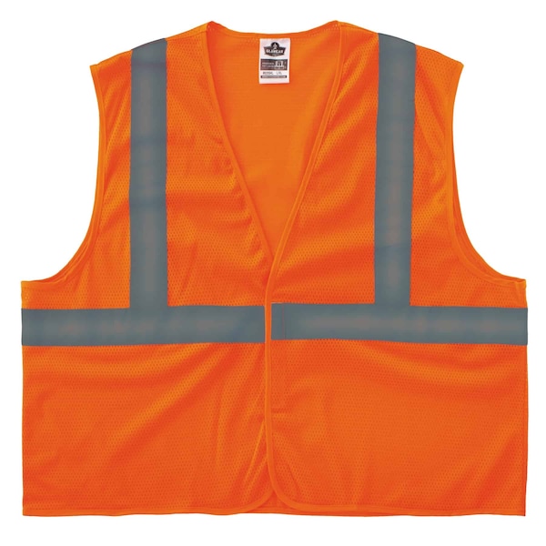 Ergodyne Safety Vest, Orange, 2XL/3XL 20967 - main