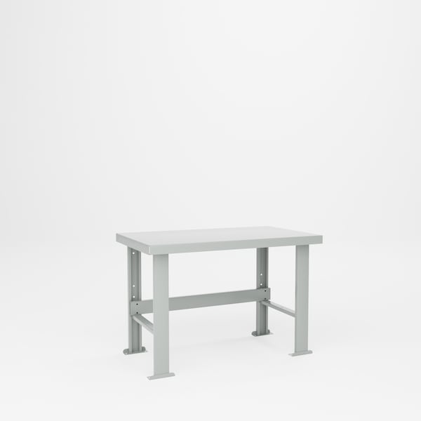 Pucel F Series Steel Top Workbench, 48 in W x 28 in D x 32.5 in H, Gray F-2848 - main