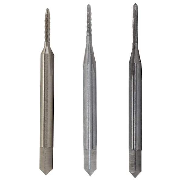 Drill America No 0-80 UNF Carbon Steel Tap Set DWTS0-80 - main
