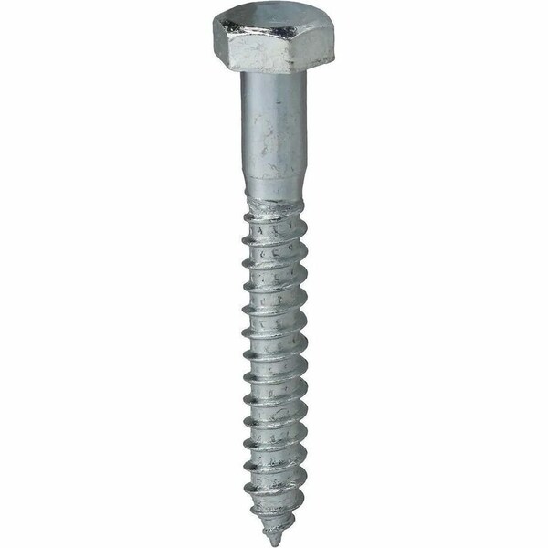 Dottie Lag Screw, 3/8 in, 3-1/2 in, Steel, Zinc Plated Hex Hex Drive, 50 PK LAG38312 - main