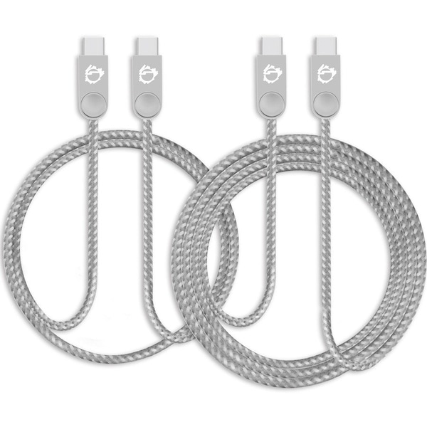 Siig Zinc Alloy Usb-C To Usb-C Charging & Sync Braided Cable Bundle - CB-US0Q11-S1 - main