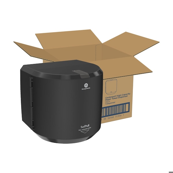Georgia-Pacific Paper Towel Disp, Black, 11 3/8" D, 58201B 58201B - main