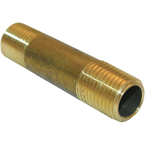 Westlake Pipe & Fittings 1/4''x2'' Brass Nipple 17-9355 - main
