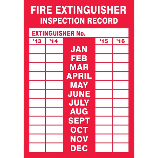 Accuform Fire Safety Label LFXG528XVE - main