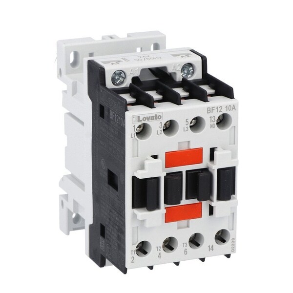 Lovato 3P Contactor 1No 12A Ac3 230 5, 10PK BF1210A230 - main