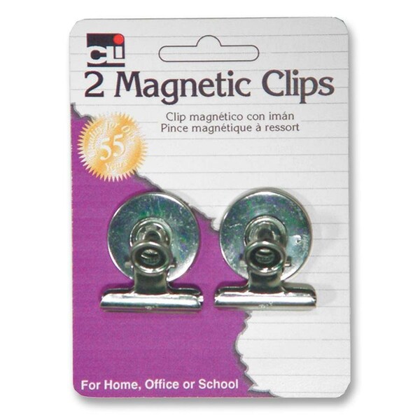 Charles Leonard Magnetic Spring Clips, PK48 80125 - main