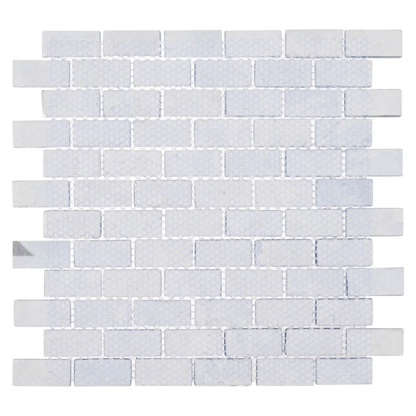 Andova Tiles Zalo 1-in. x 2-in. Brick Joint Glass Wall & Floor Mosaic Tile (1 Square Feet Per Sheet) ANDZAL612 - main