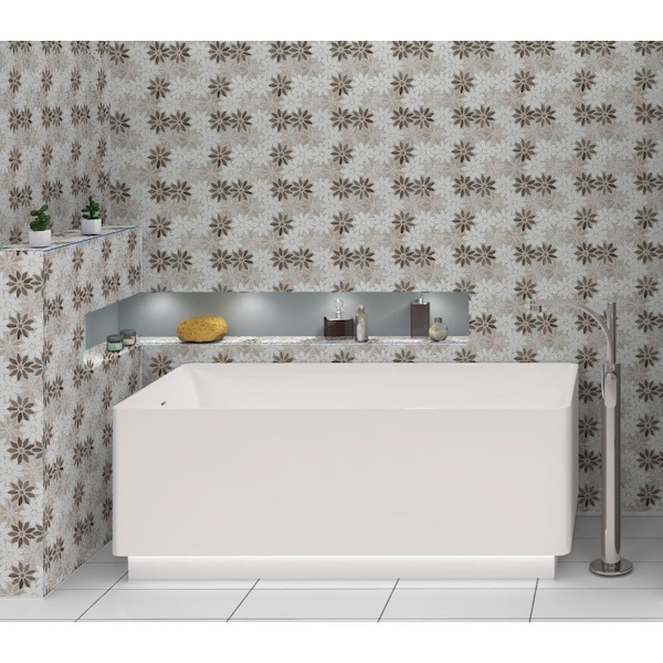 Andova Tiles Fresh Vloom Beige Novelty Flower Natural Stone Wall & Floor Mosaic Tile (0.76 Square Feet Per Box) ANDFRE389 - main
