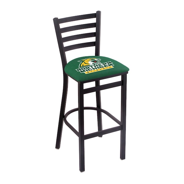 Holland Bar Stool Co 25" Blk Wrinkle Northern Michigan Stationary Counter Stool, Ladder Back L00425NorMic - main