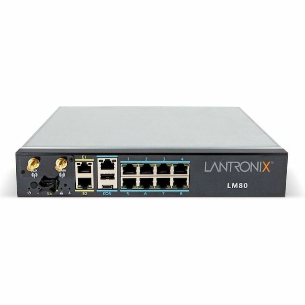 Lantronix FIPS LM80 LOCAL MANAGER, 8 SERIAL PORTS, 3 ETHERNET PORTS, INCLUDES LMS 80-8S-NNN-YAA - main