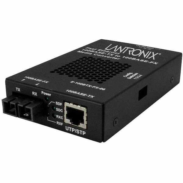 Transition Networks 100BASE-TX RJ-45 TO 100BASE-FX, MM SC W/ -NA POWER SUPPLY E-100BTX-FX-06(SC)-NA - main