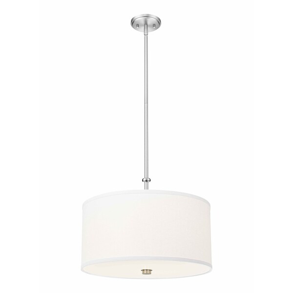 Z-Lite Linden Brushed Nickel 1 Light Pendant 1962P18-BN-LED - main