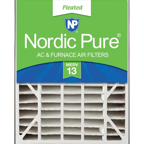 Nordic Pure 20x25x5 Pleated Air Filter, High Capacity, Electrostatically Charged Synthetic Media, MERV 13 20x25x5ABM13-1 - main