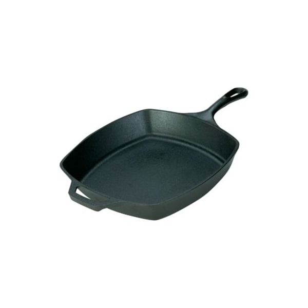 Lodge Seasoned Skillet, 10-1/2 in Dia, Iron, Black L8SQ3 - main