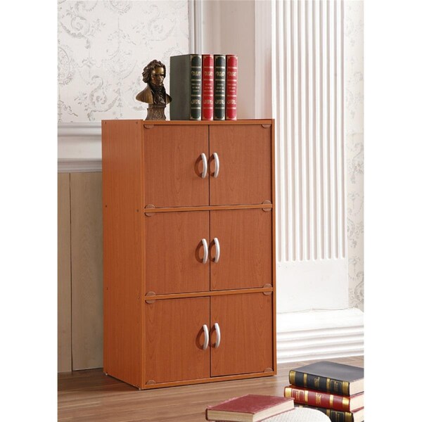 Hodedah 6 Door Storage Cabinet Hid33 Cherry - main
