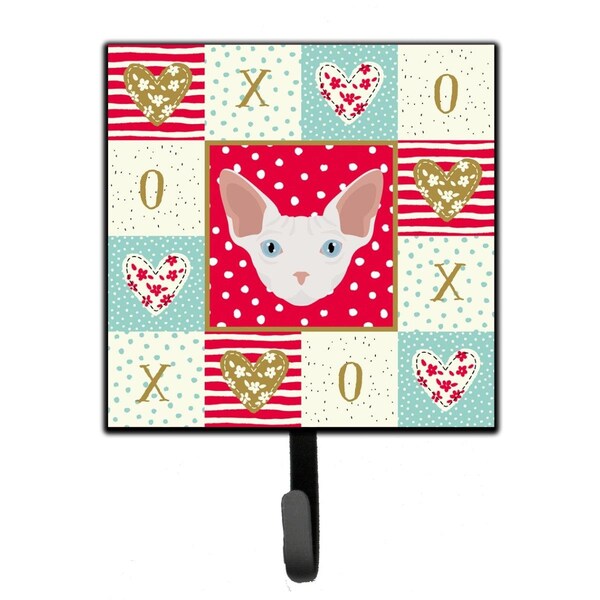Carolines Treasures 4.25 x 1 x 7 in. Sphynx Cat Love Leash or Key Holder CK5170SH4 - main