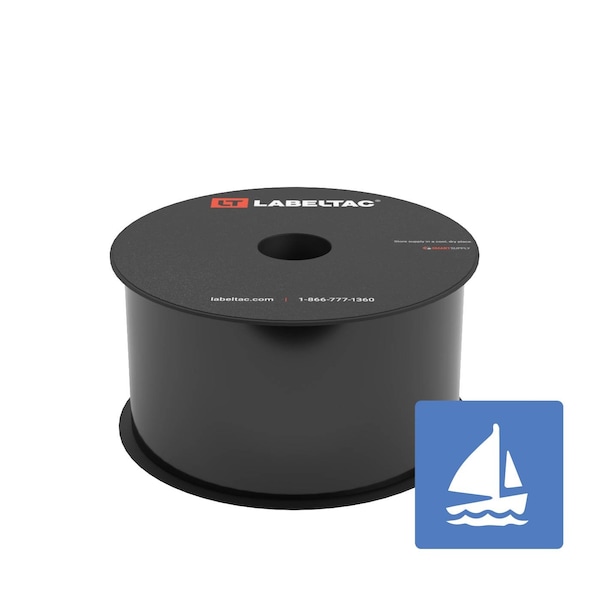 Labeltac Marine Supply 2.5in x 150ft LT4/Pro X, Black LT2503MN - main