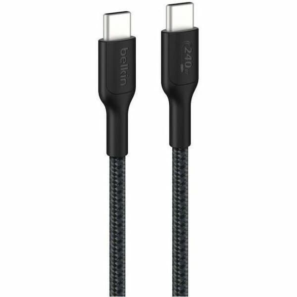 Belkin C - C CBL 240W 2.0, BRAIDED PCR, 1M, BLACK CAB025FQ1MBK - main