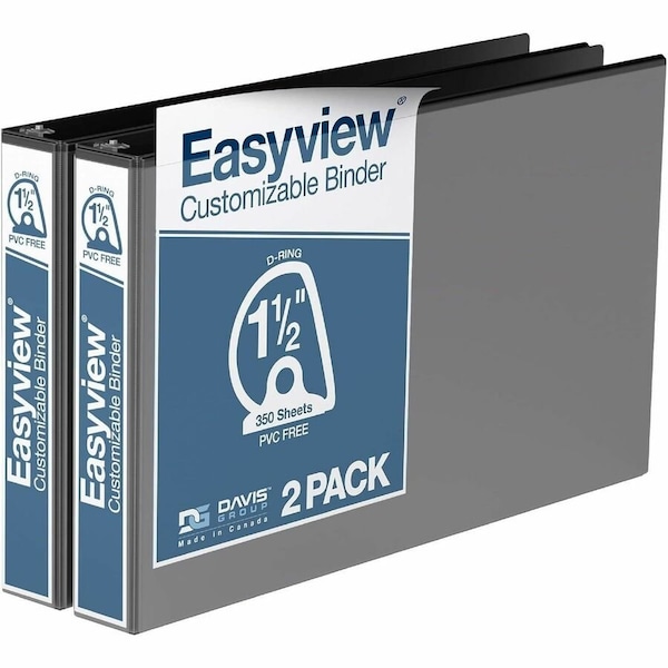 Davis Group Easyview Premium, 1.5" AD (11" x 17"), - Black, PK2 8602-01-02 - main