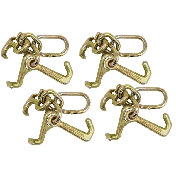 Mytee Products RTJ Cluster Hook Heavy Duty Wrecker Hauler Tow Towing Truck Chain Pair R T J, 4PK RTJHx4 - main