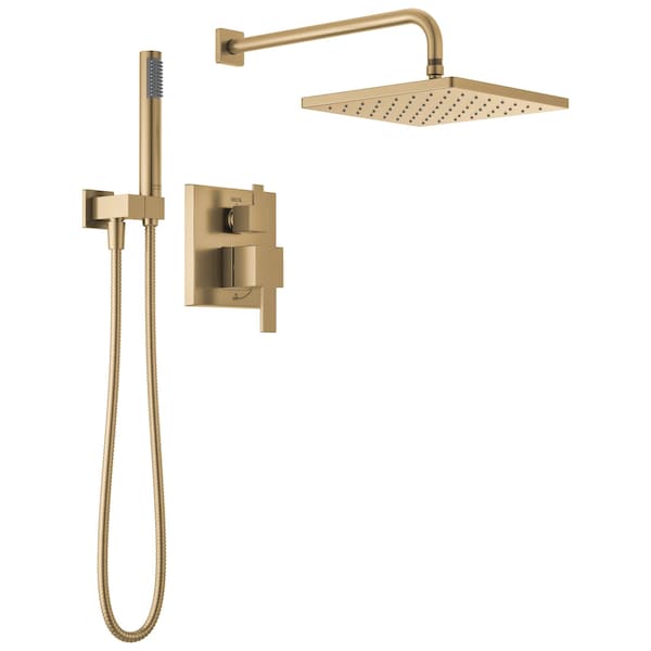 Delta Modern Monitor 14 Series Shower with Raincan & Hand Shower, 20.13 in, Champagne Bronze T342701-CZ - main