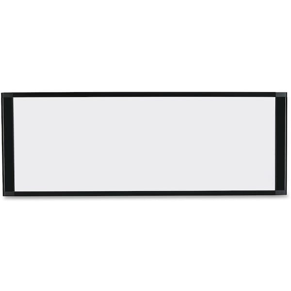 Mastervision 12"x36" Dry Erase Cubicle Board, Black Frame MA16007705 - main