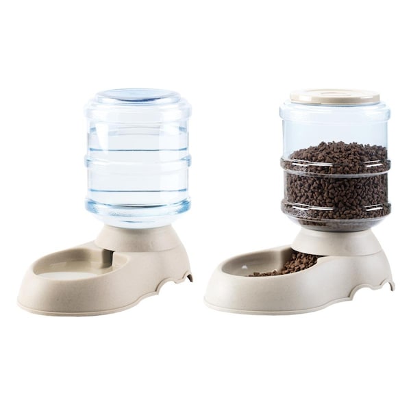 Boostermascota 12 x 7 x 12.5 in. Automatic Self Dispensing Gravity Pet Feeder & Waterer for Cats & Dogs BO2641745 - main