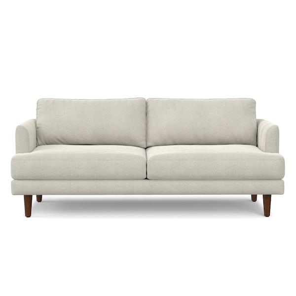 Homeroots 76" Cream Fabric Wood Sofa 640980 - main