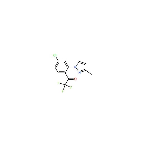 Ak Scientific 1-(4-Chloro-2-(3-Methyl-1H-pyrazol-1-yl)phenyl)-2, 2, 2-trifluoroethanone (5g), CAS 1125828-30-9 Y3141-5g - main