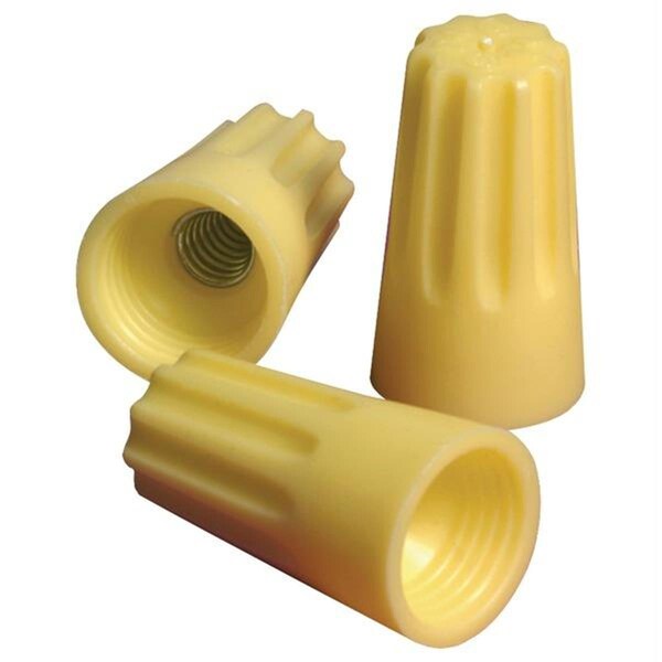 Black Lightning Easy-twist Non-winged Wire Connector - Yellow, 100PK BL3120454 - main