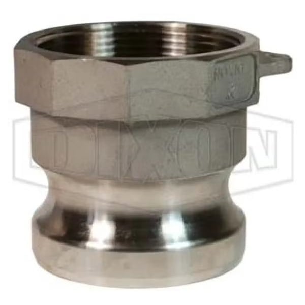 Dixon Boss-Lock Type A Cam and Groove Adapter, 2 in, Male Adapter x FNPT, 316 SSss Steel 200-A-SS - main