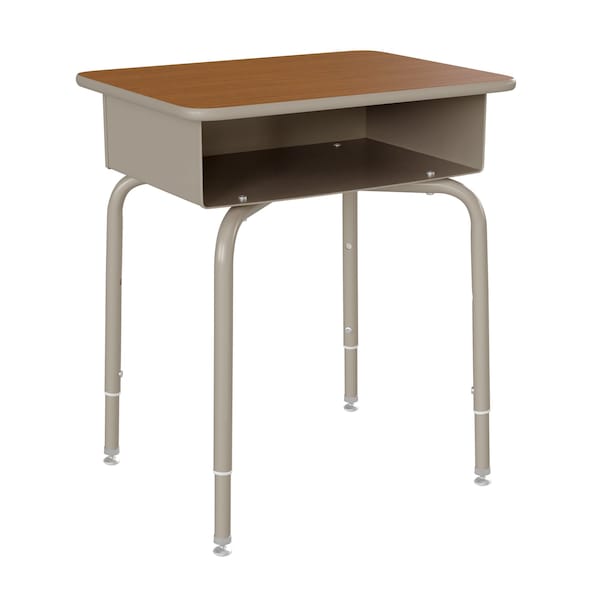 Flash Furniture 31.25 H, 24 W X Laminate, Steel, Walnut/Silver FD-DESK-GY-WAL-GG - main
