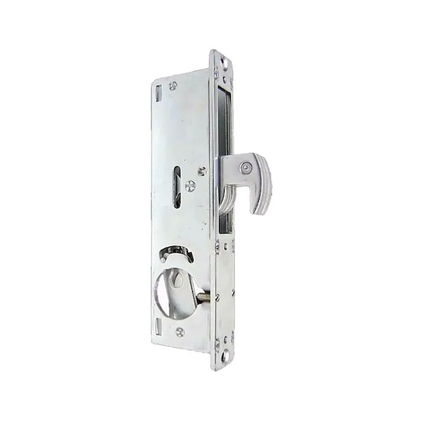 Ecs Hardware Narrow-Stile, 1-1/8in BACKSET, Hook Bolt Lock Zinc Plated 5ply Laminated Steel Bolt, w/2 Al Faceplates ECSH-ZINC-1-8AL-13 - main