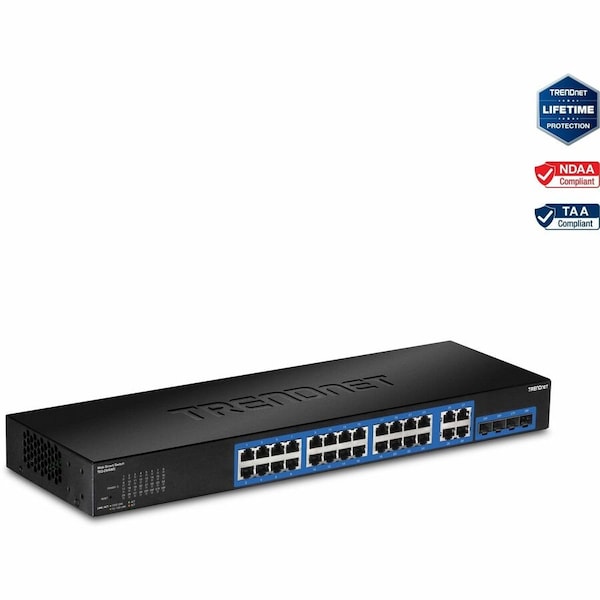 Trendnet 28-PORT GIGABIT WEB SMART SWITCH TEG-284WS - main