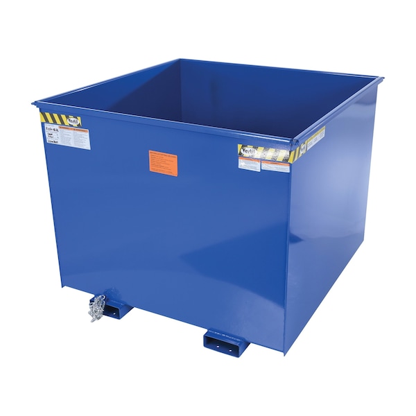 Vestil Steel Rotating Heavy Duty Box Hopper 2-1/2 Cubic Yard 6,000 Lb. Capacity Blue R-250-HD-BL - main