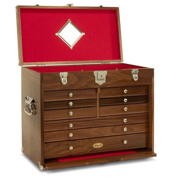 Gerstner Natural Walnut 9-Drawer Collector’s Chest 2009-NW - main
