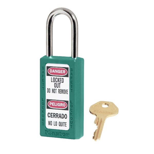 Nmc Teal W/3 Body Safety Lock-Out Padlock MP411T - main