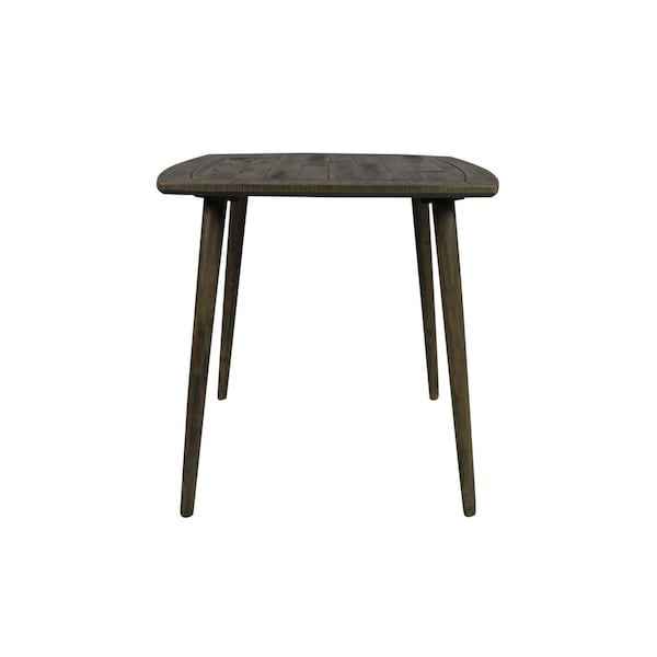 Homeroots 36" Brown Square Solid Wood And Metal Dining Table 488592 - main