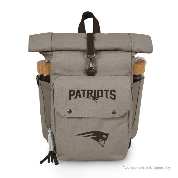 Picnic Time Family Of Brands NFL New England Patriots - Carmel Roll Top Picnic Backpack Cooler 529-00-105-194-2 - main
