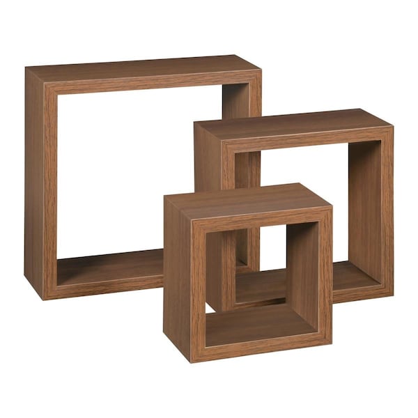 Niche Soho Wall Shelf Set, Urban Walnut - 3 Piece NS3PWSSUW - main