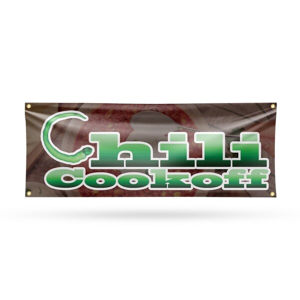 Signmission Chili Cook Off, 18 Inch x 48 Inch, Vinyl Banner B-30515 - main