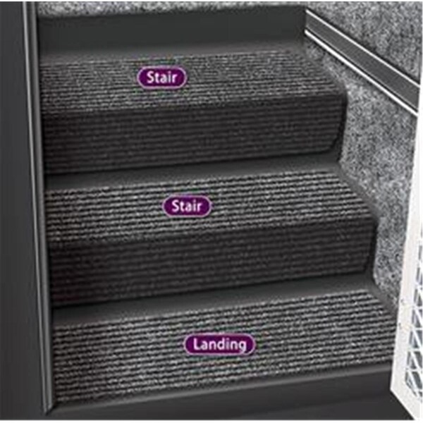 Prest-O-Fit Presto Fit 53090 10 In. Step Huggers For RV Stair - Black Granite P2G-53090 - main