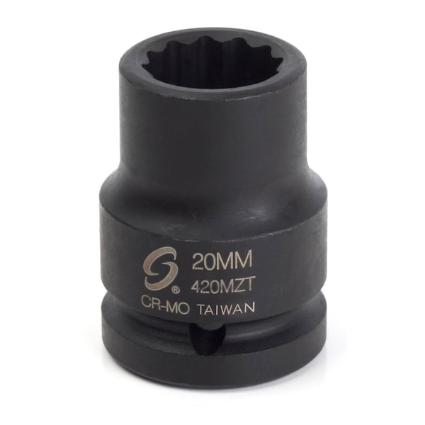 Sunex 3/4 in Drive 20Mm 12-Point Thin Wall Impact Socket 420MZT - main